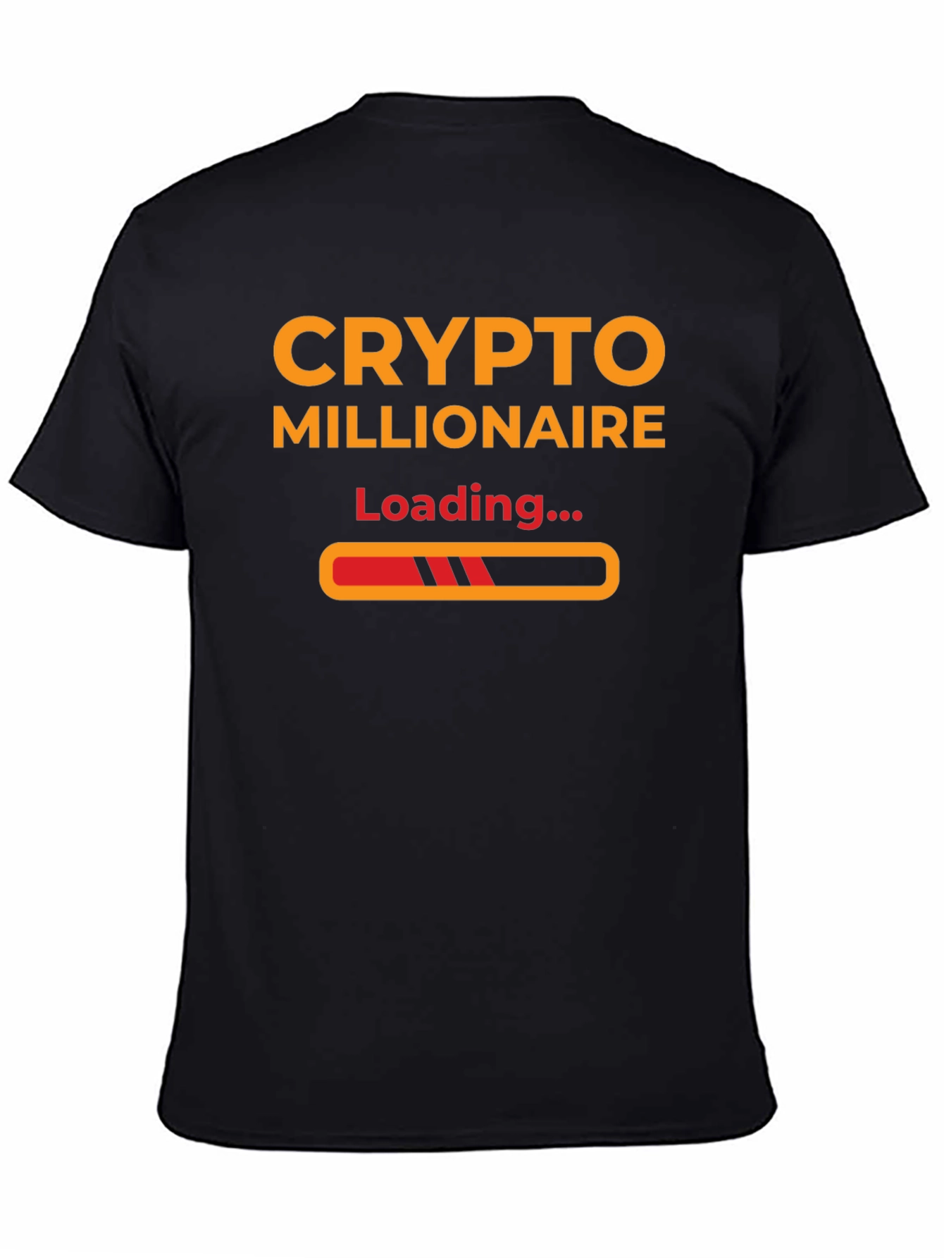 Crypto Millionaire Loading T-Shirt - Black Stylish and Trendy!