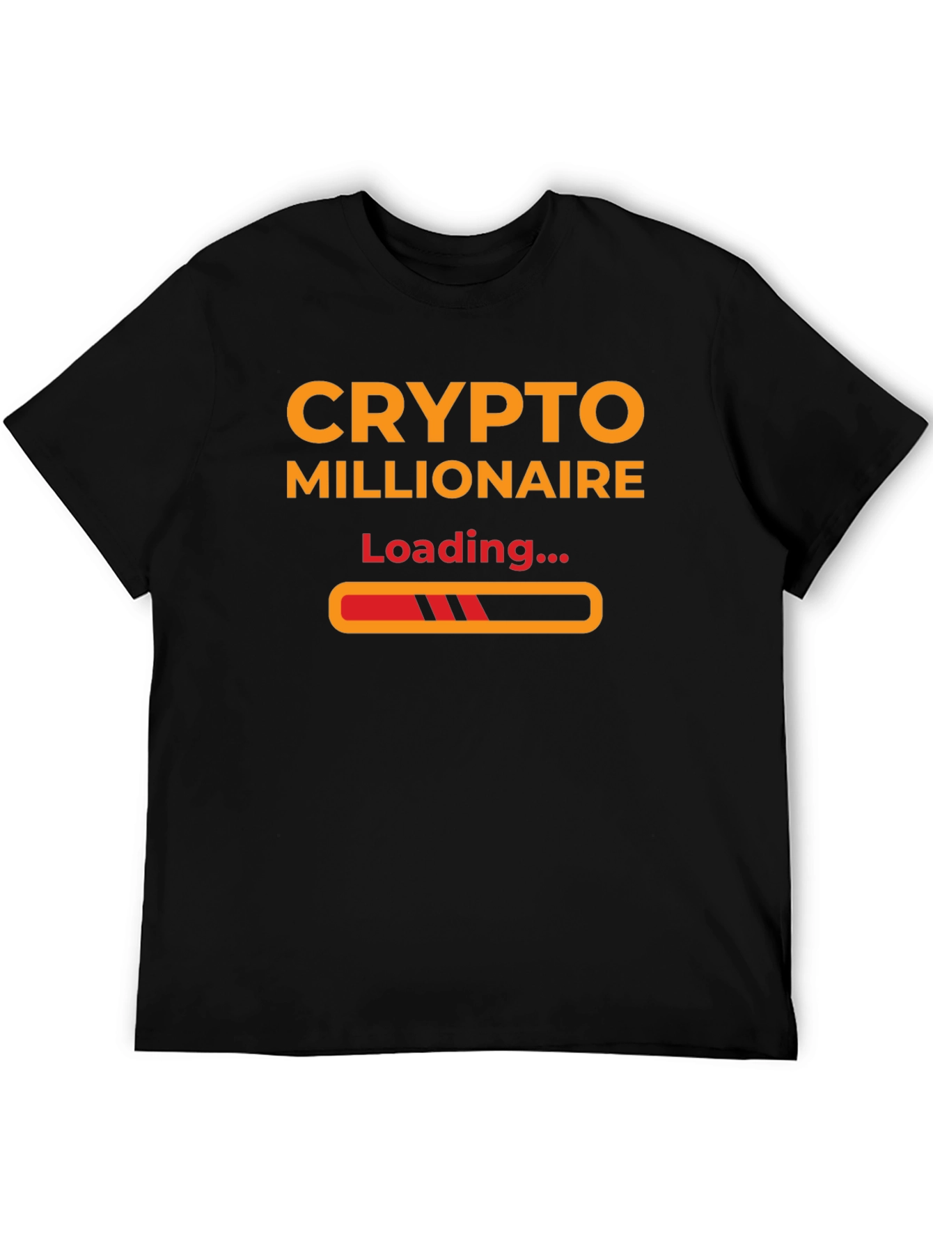 Crypto Millionaire Loading T-Shirt - Black Stylish and Trendy!
