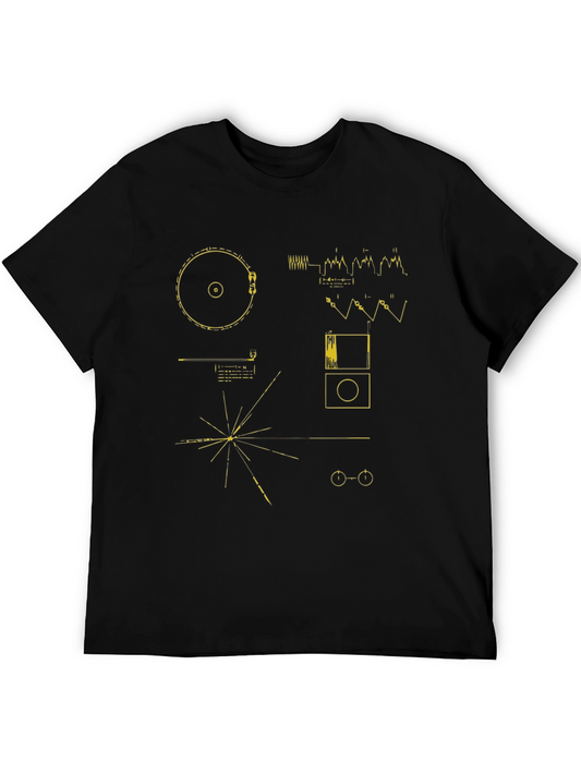 Voyager Golden Record T-Shirt - Space Exploration Tee