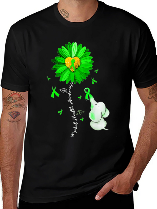 Mental Health Awareness Elephant T-Shirt