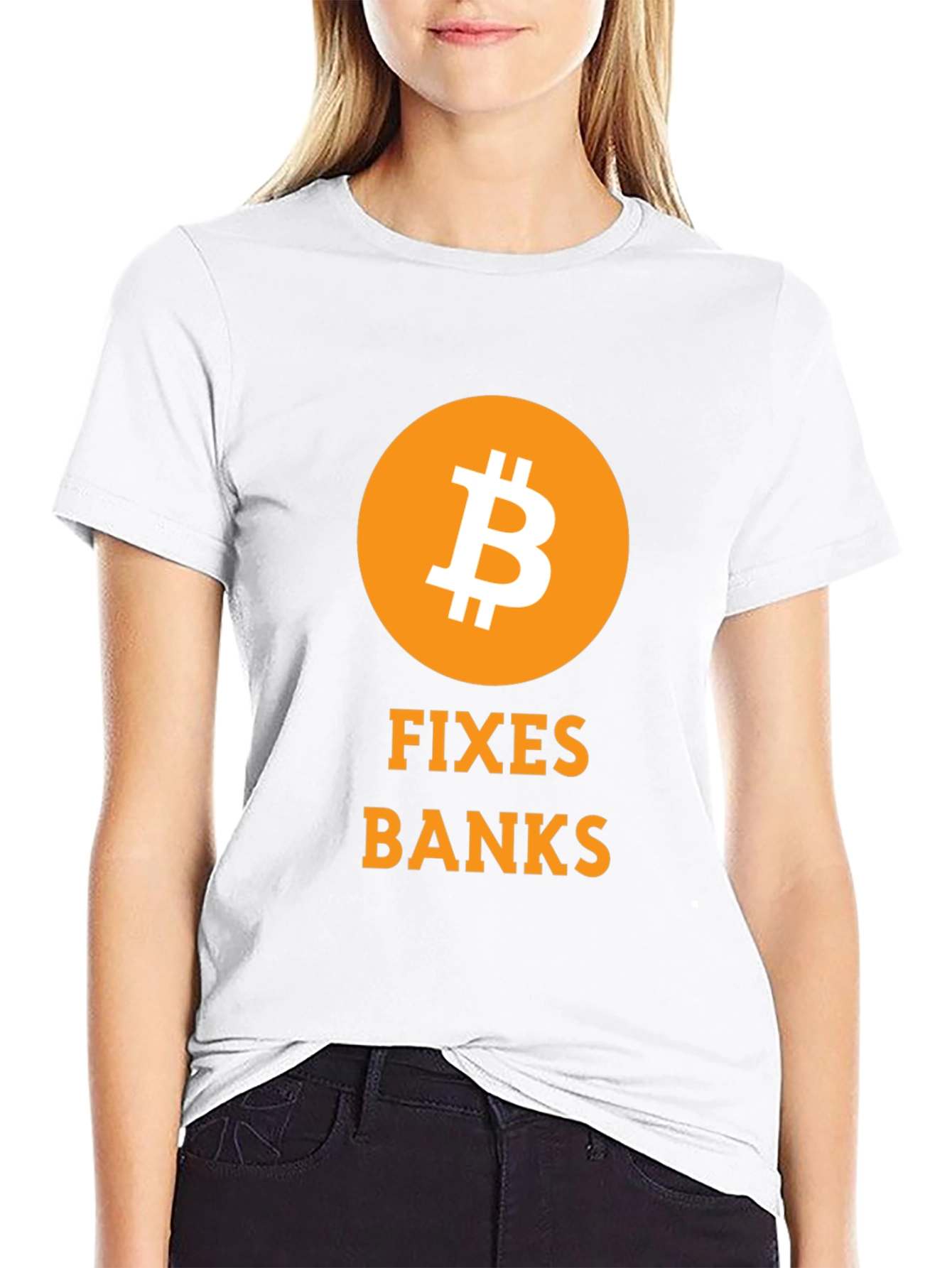 Bitcoin Fixes Banks Black T-Shirt