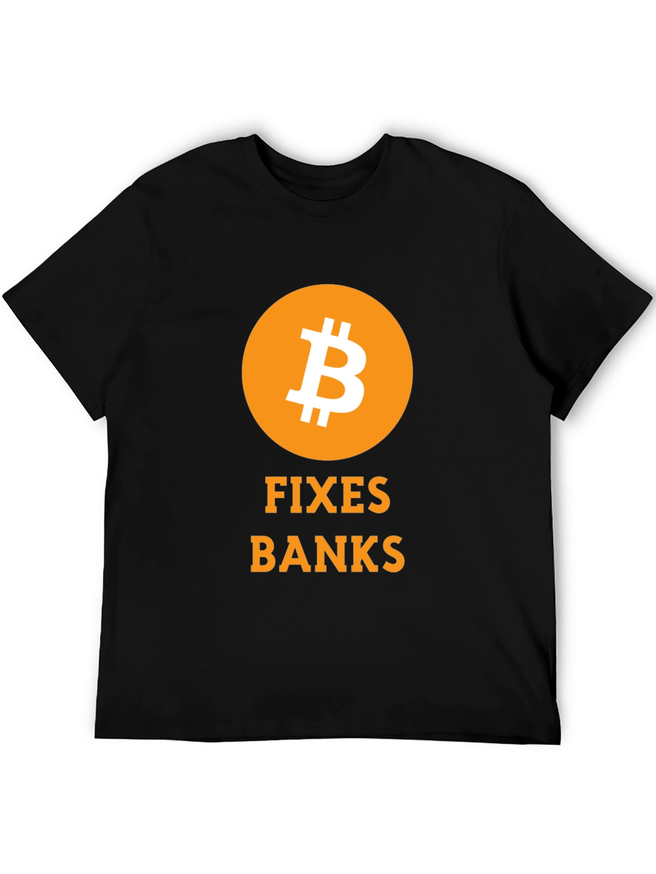 Bitcoin Fixes Banks Black T-Shirt