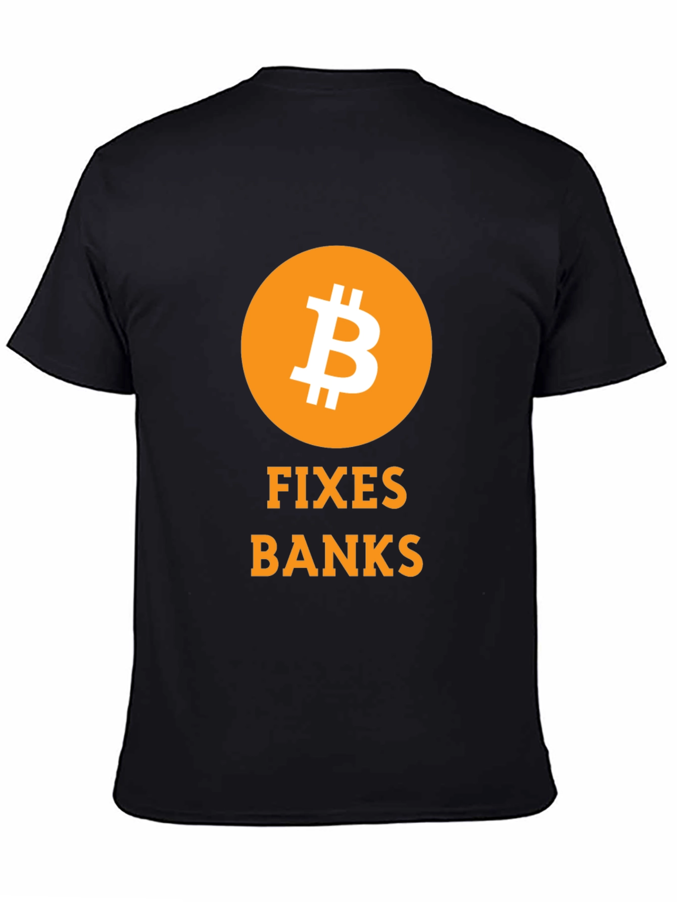 Bitcoin Fixes Banks Black T-Shirt