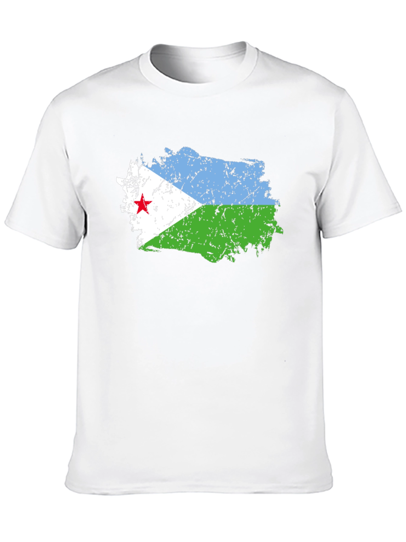 Djibouti Flag T-Shirt - Black Graphic Tee