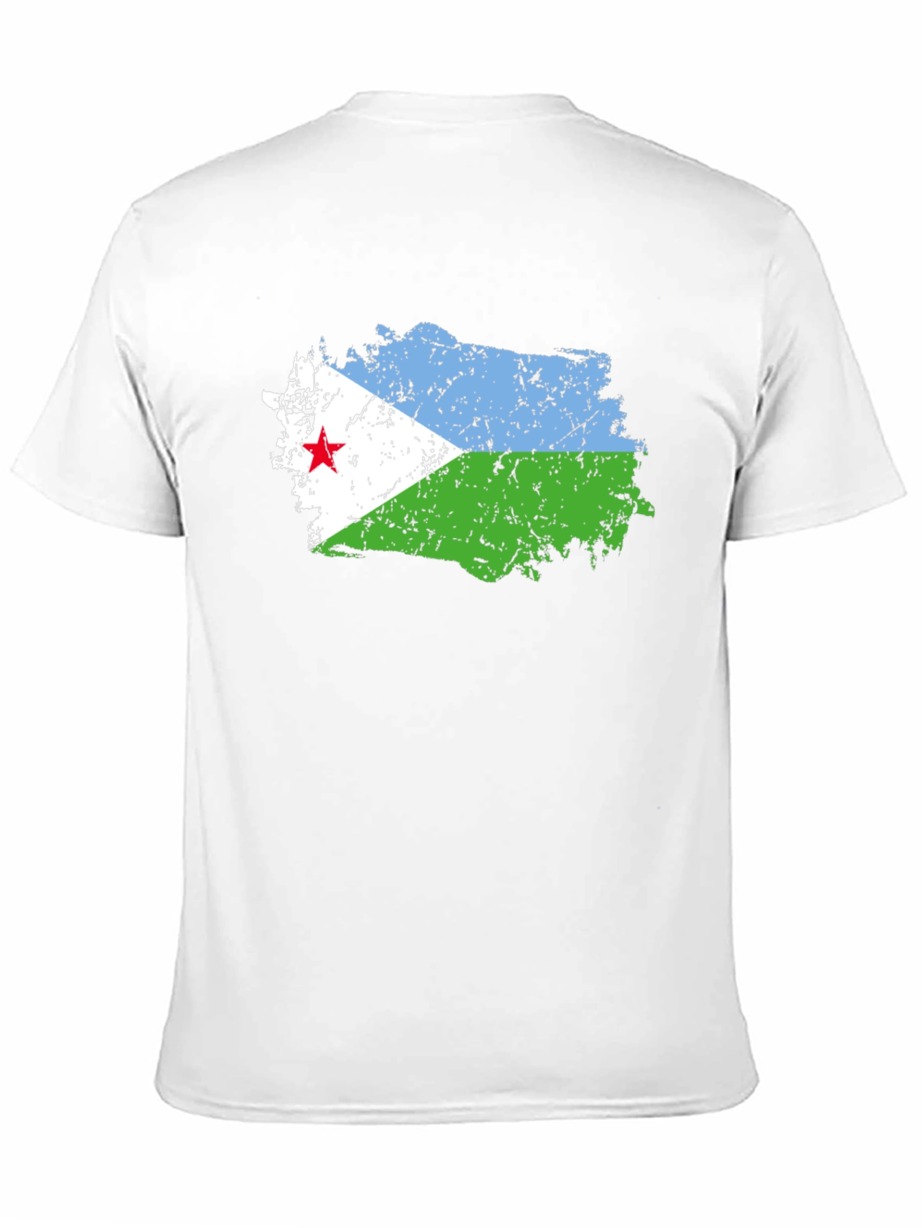 Djibouti Flag T-Shirt - Black Graphic Tee