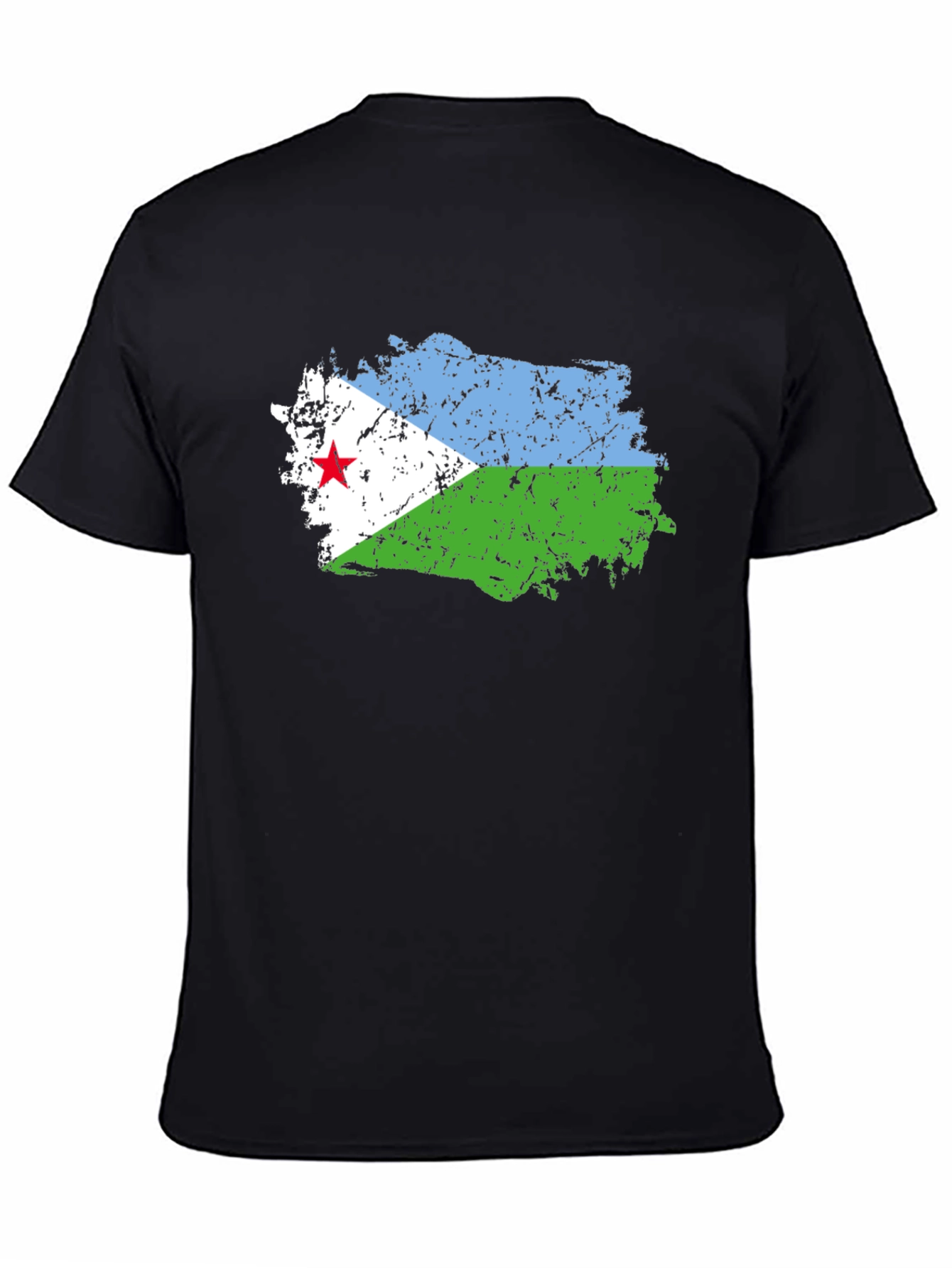 Djibouti Flag T-Shirt - Black Graphic Tee