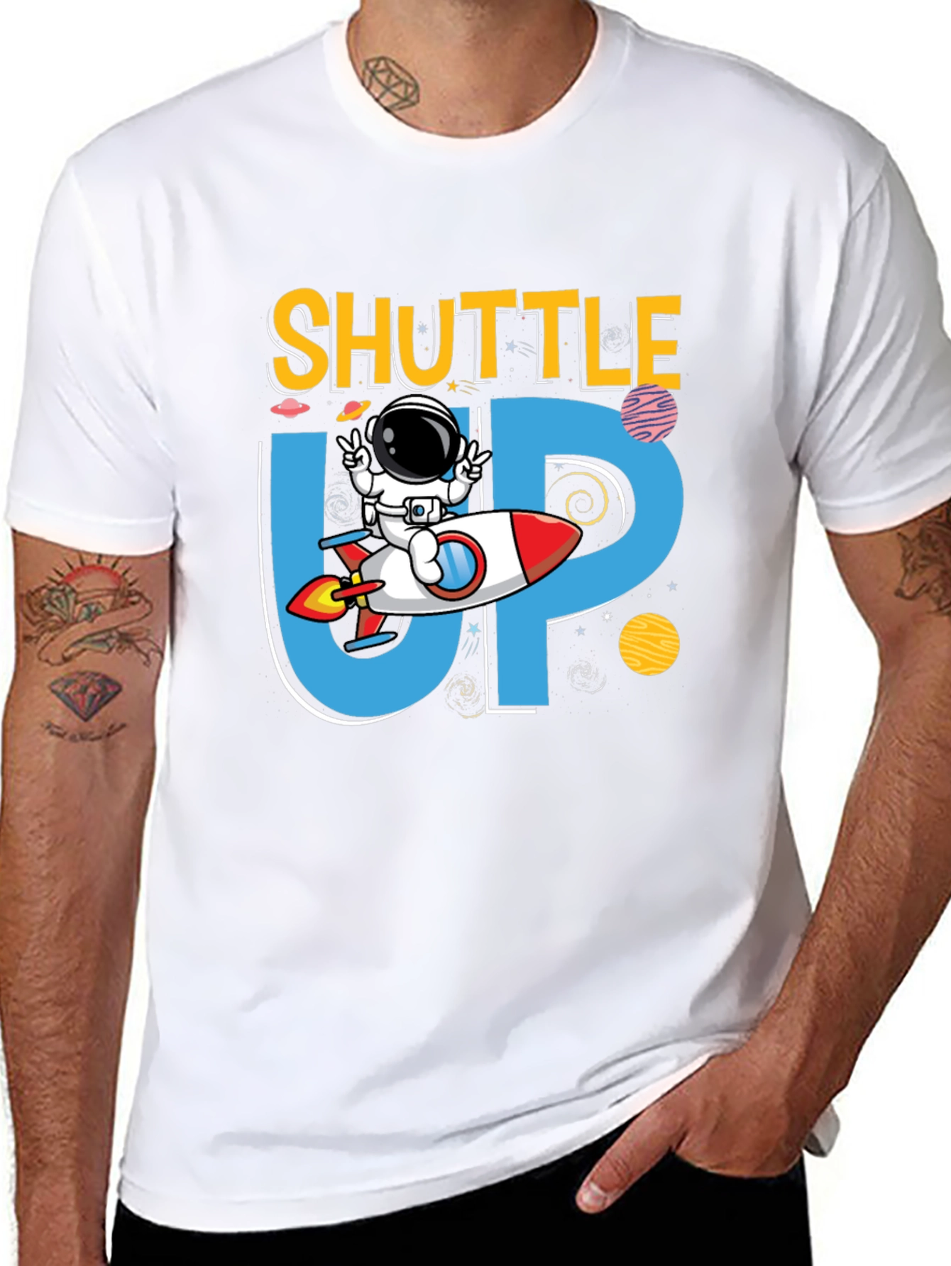 Shuttle Up Astronaut Graphic Tee