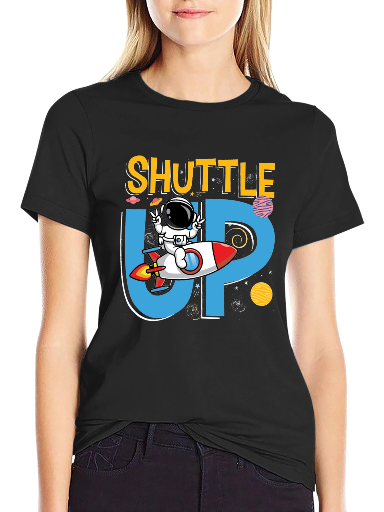 Shuttle Up Astronaut Graphic Tee
