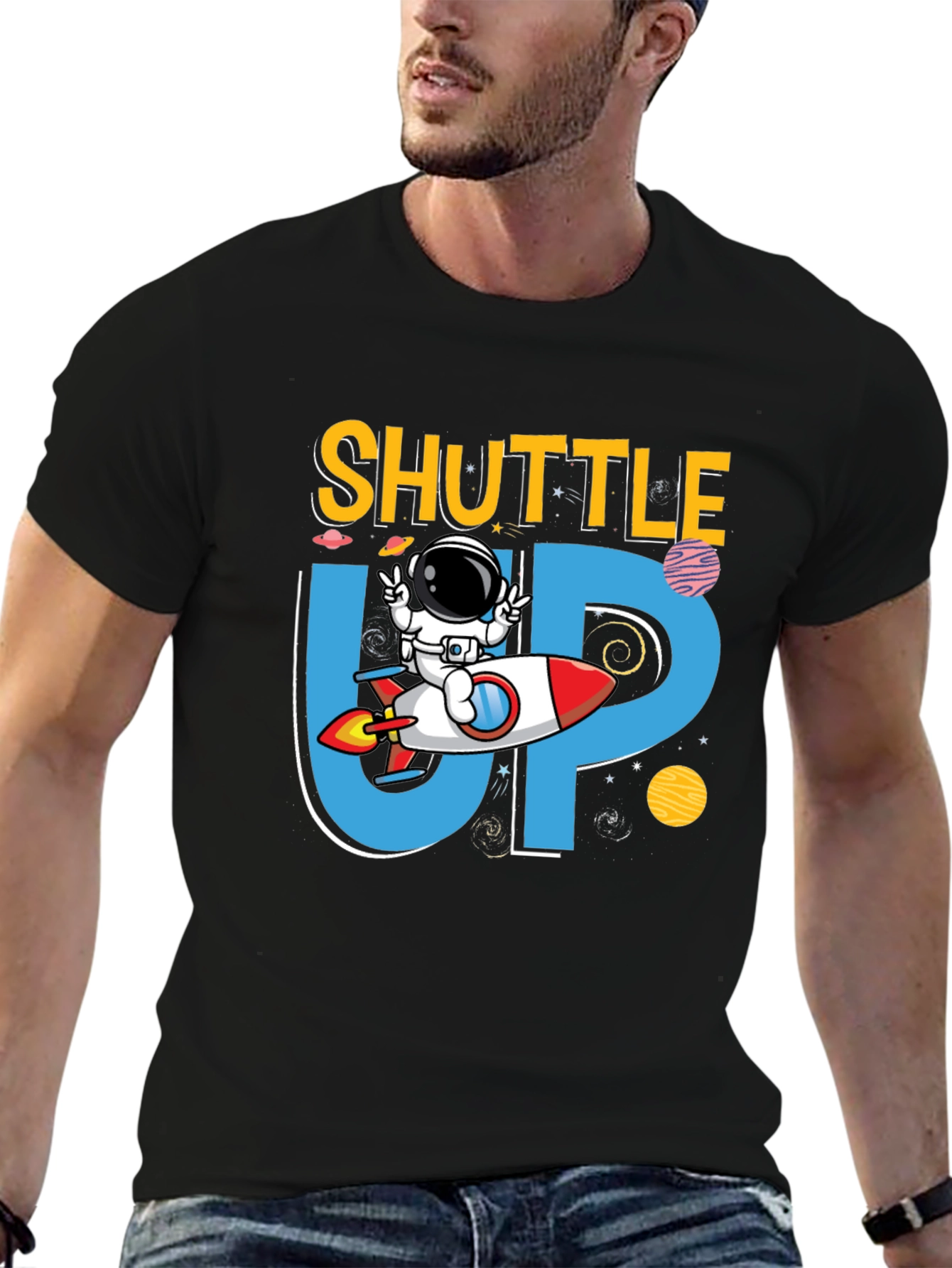 Shuttle Up Astronaut Graphic Tee
