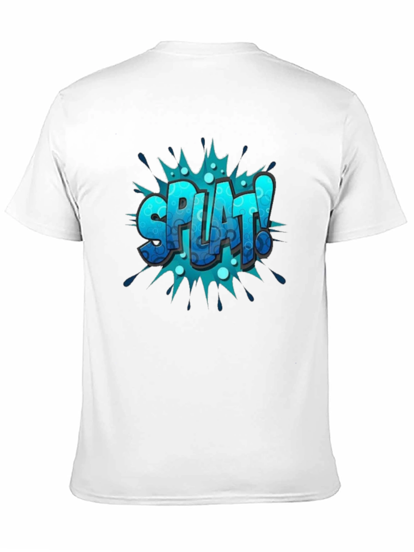 Mens Black Splat! Graphic Print Tee