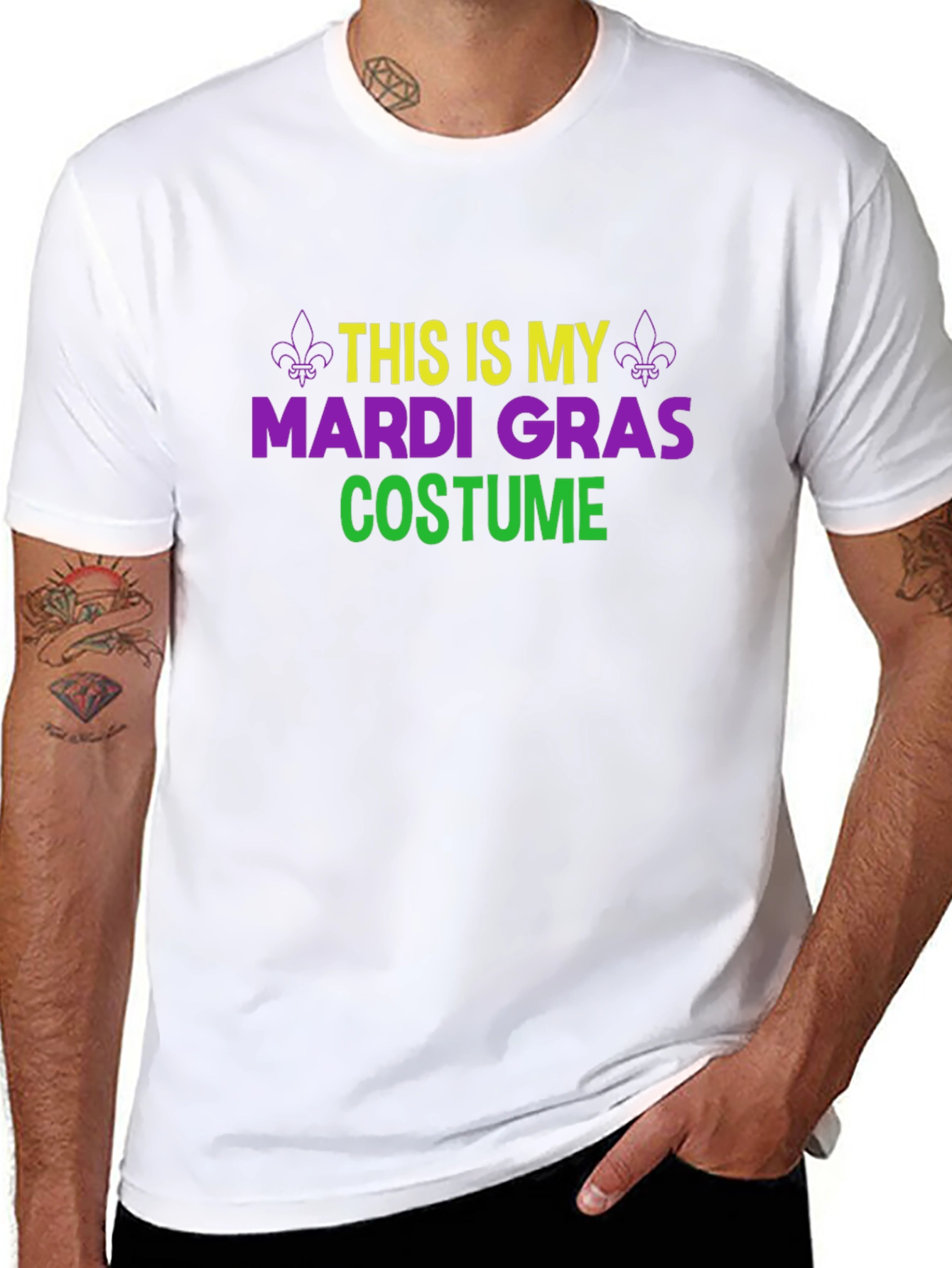 Mardi Gras Costume T-Shirt - Festive Celebration Tee