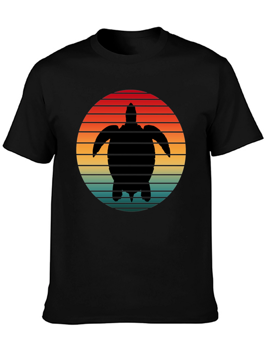 Turtle Sunset Graphic Tee - Black