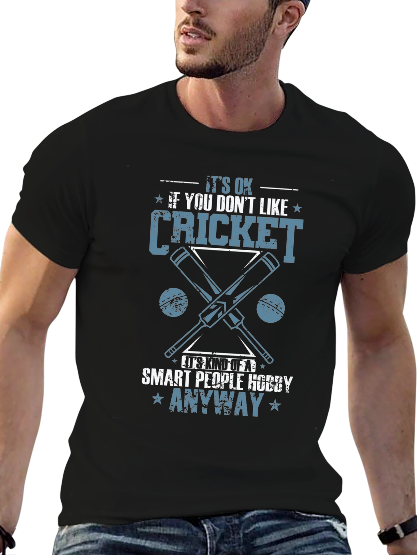 Funny Cricket Lover T-Shirt: Smart People Hobby Tee