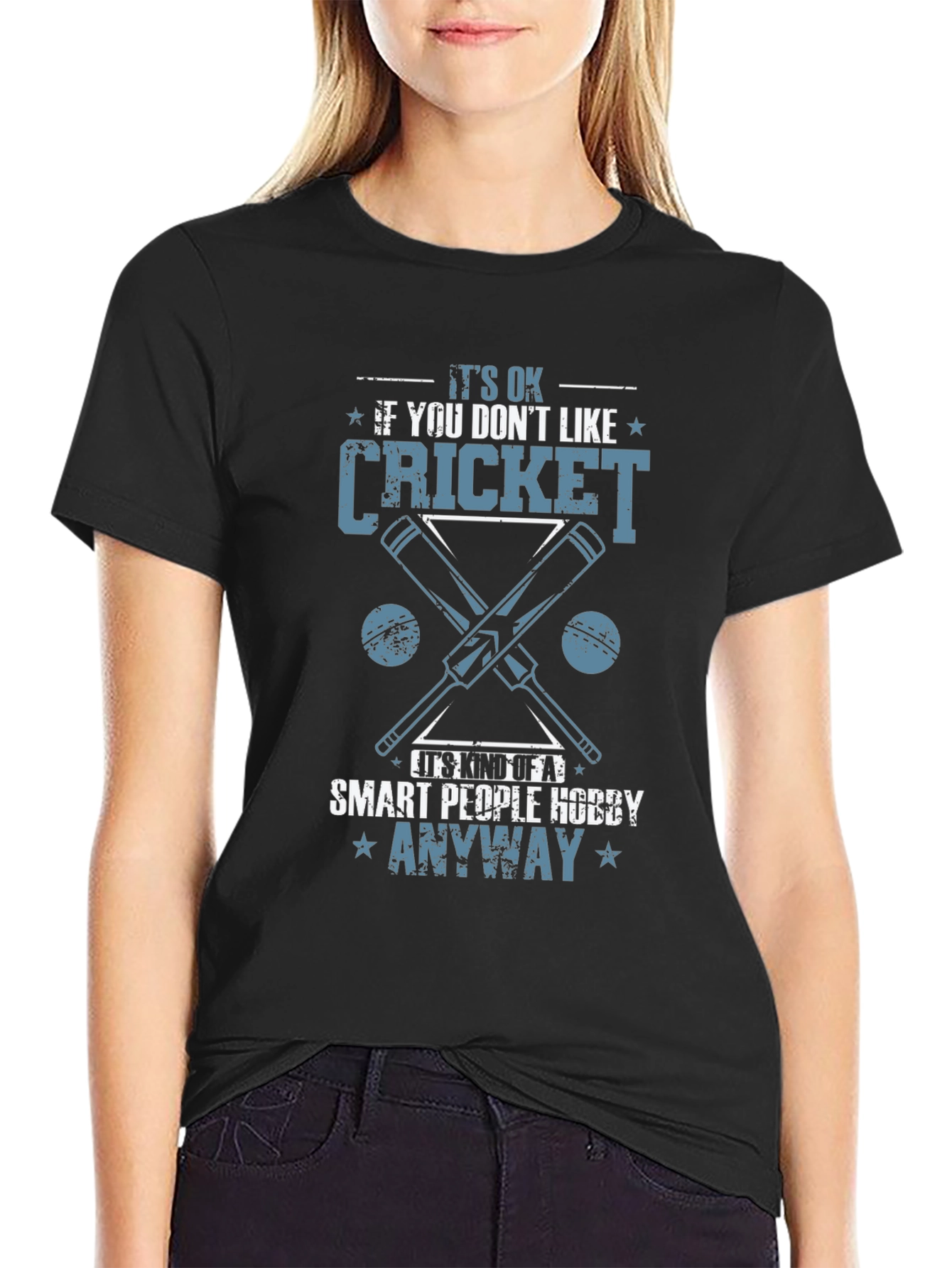 Funny Cricket Lover T-Shirt: Smart People Hobby Tee